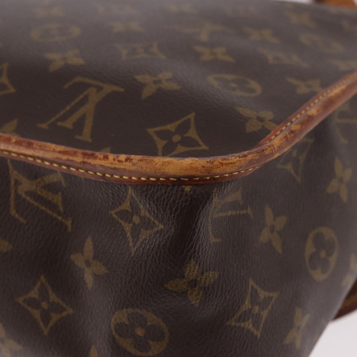 LOUIS VUITTON Monogram Gibeciere GM Shoulder Bag M42246 LV Auth 187115