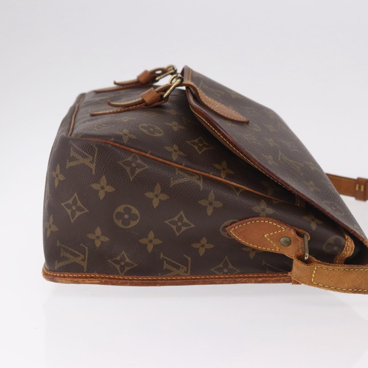 LOUIS VUITTON Monogram Gibeciere GM Shoulder Bag M42246 LV Auth 187115
