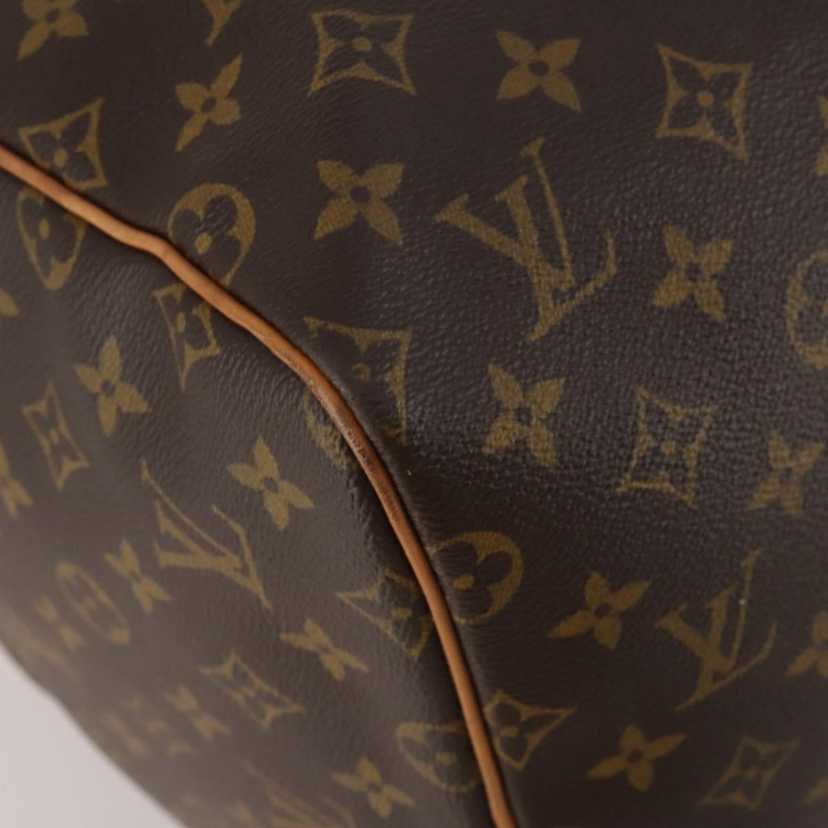 LOUIS VUITTON Monogram Keepall 55 Boston Bag M41424 LV Auth 187130V
