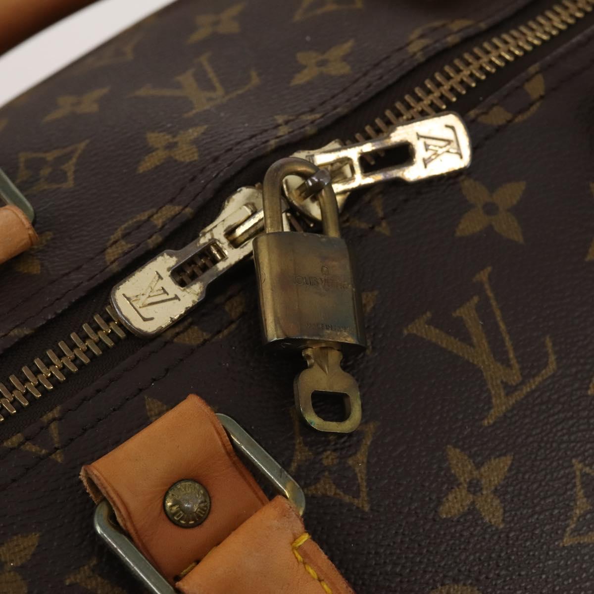 LOUIS VUITTON Monogram Keepall 55 Boston Bag M41424 LV Auth 187130V