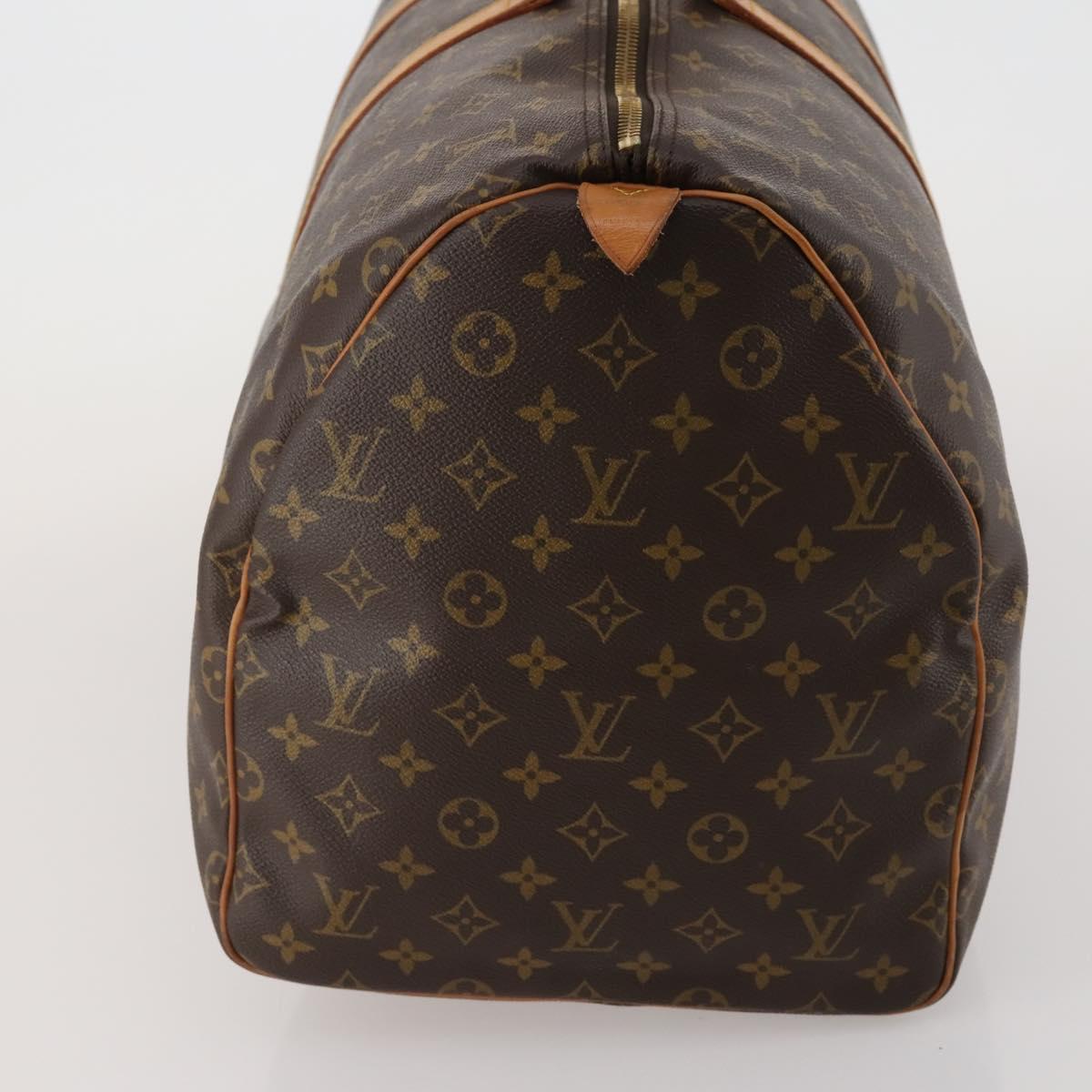 LOUIS VUITTON Monogram Keepall 55 Boston Bag M41424 LV Auth 187130V