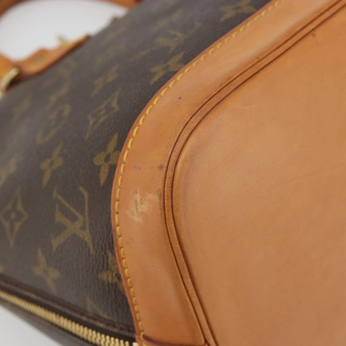 LOUIS VUITTON Monogram Alma Hand Bag M51130 LV Auth 187132