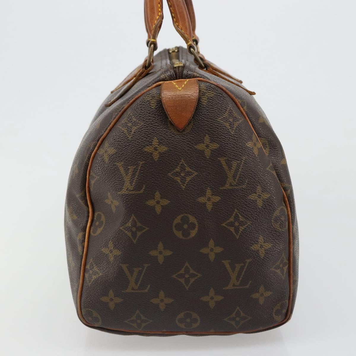 LOUIS VUITTON Monogram Speedy 30 Hand Bag M41526 LV Auth 187133