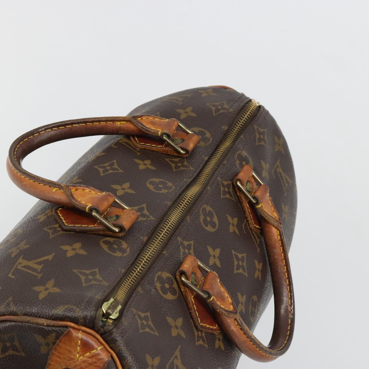 LOUIS VUITTON Monogram Speedy 30 Hand Bag M41526 LV Auth 187133
