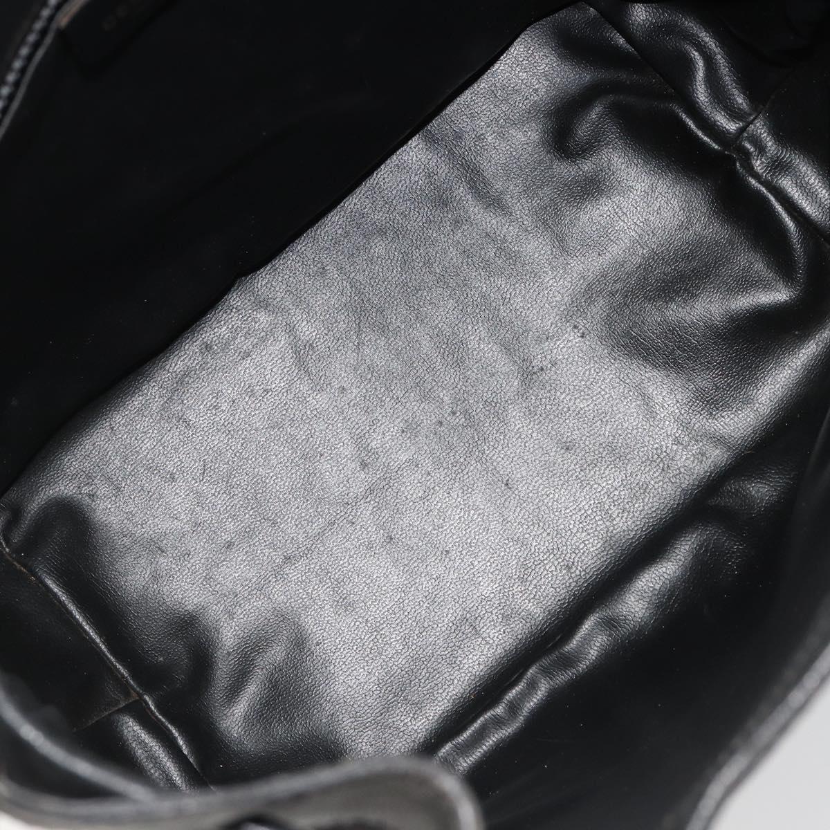 CELINE Macadam Canvas Shoulder Bag Black Auth 187144