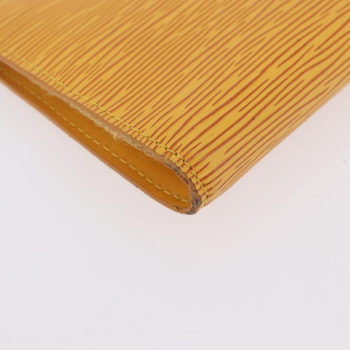 LOUIS VUITTON Epi Pochette Accessoires Pouch Yellow M52949 LV Auth 187147