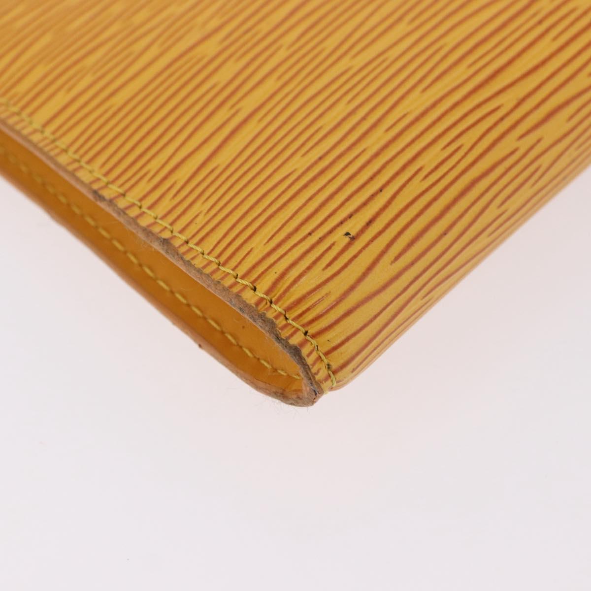 LOUIS VUITTON Epi Pochette Accessoires Pouch Yellow M52949 LV Auth 187147