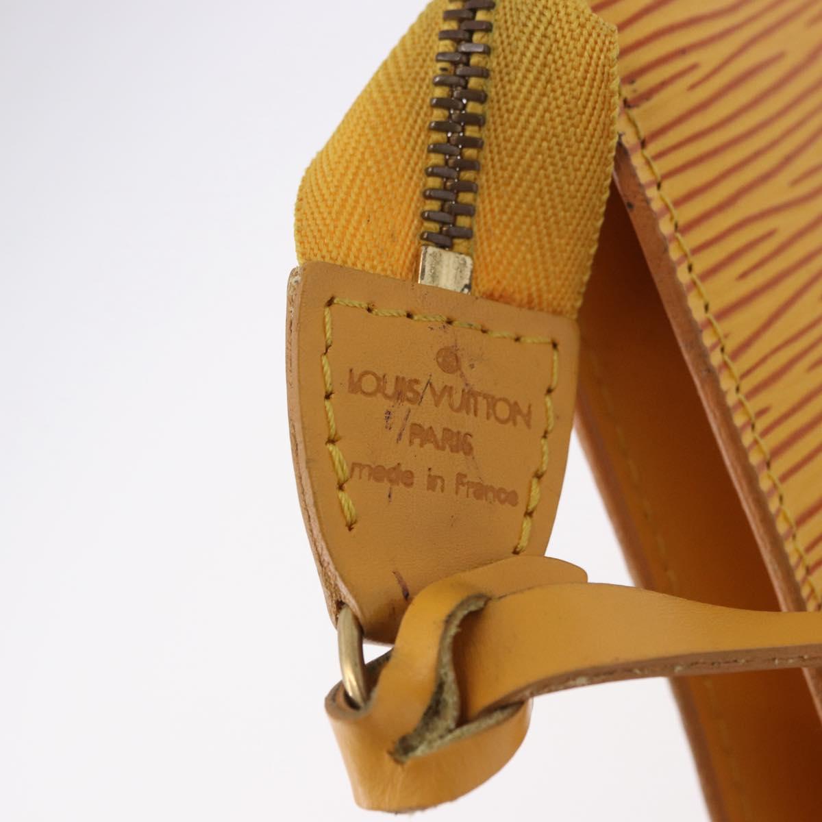 LOUIS VUITTON Epi Pochette Accessoires Pouch Yellow M52949 LV Auth 187147