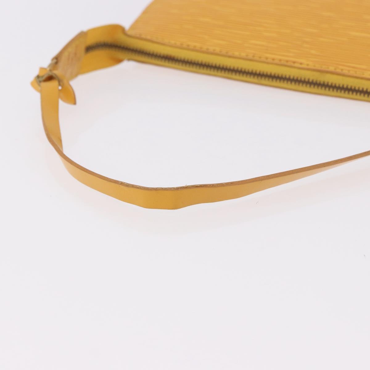 LOUIS VUITTON Epi Pochette Accessoires Pouch Yellow M52949 LV Auth 187147