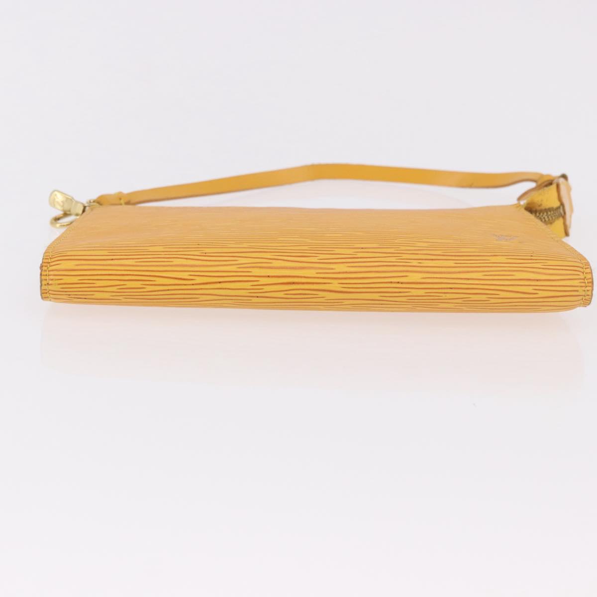 LOUIS VUITTON Epi Pochette Accessoires Pouch Yellow M52949 LV Auth 187147