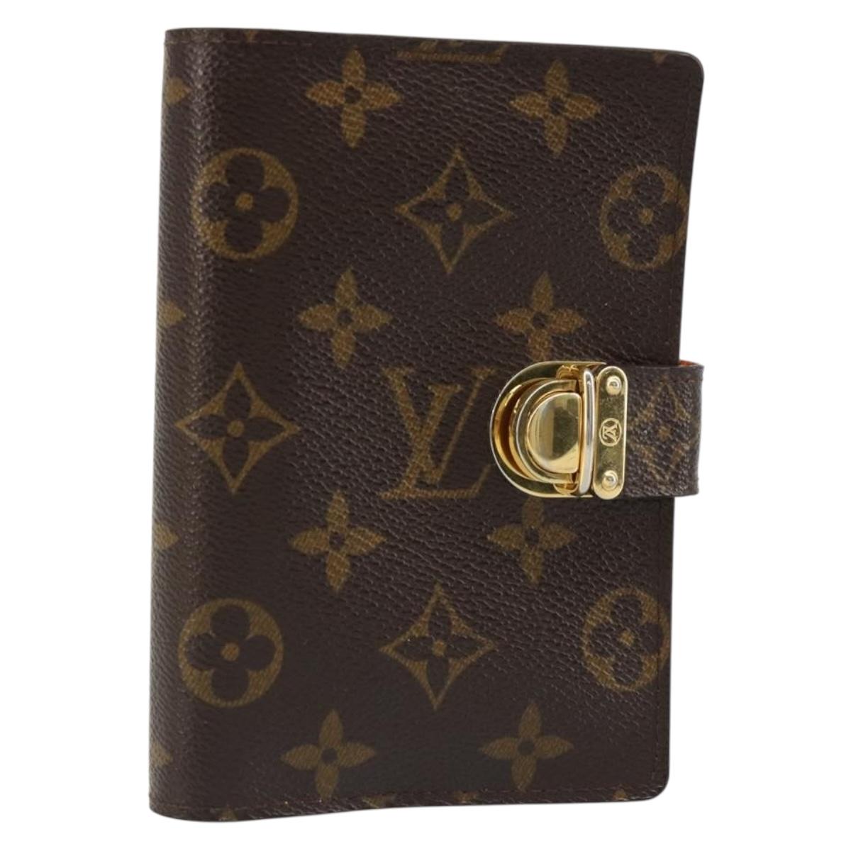 LOUIS VUITTON Monogram Agenda Koala PM Planner Cover Orange R21015 Auth 187153A