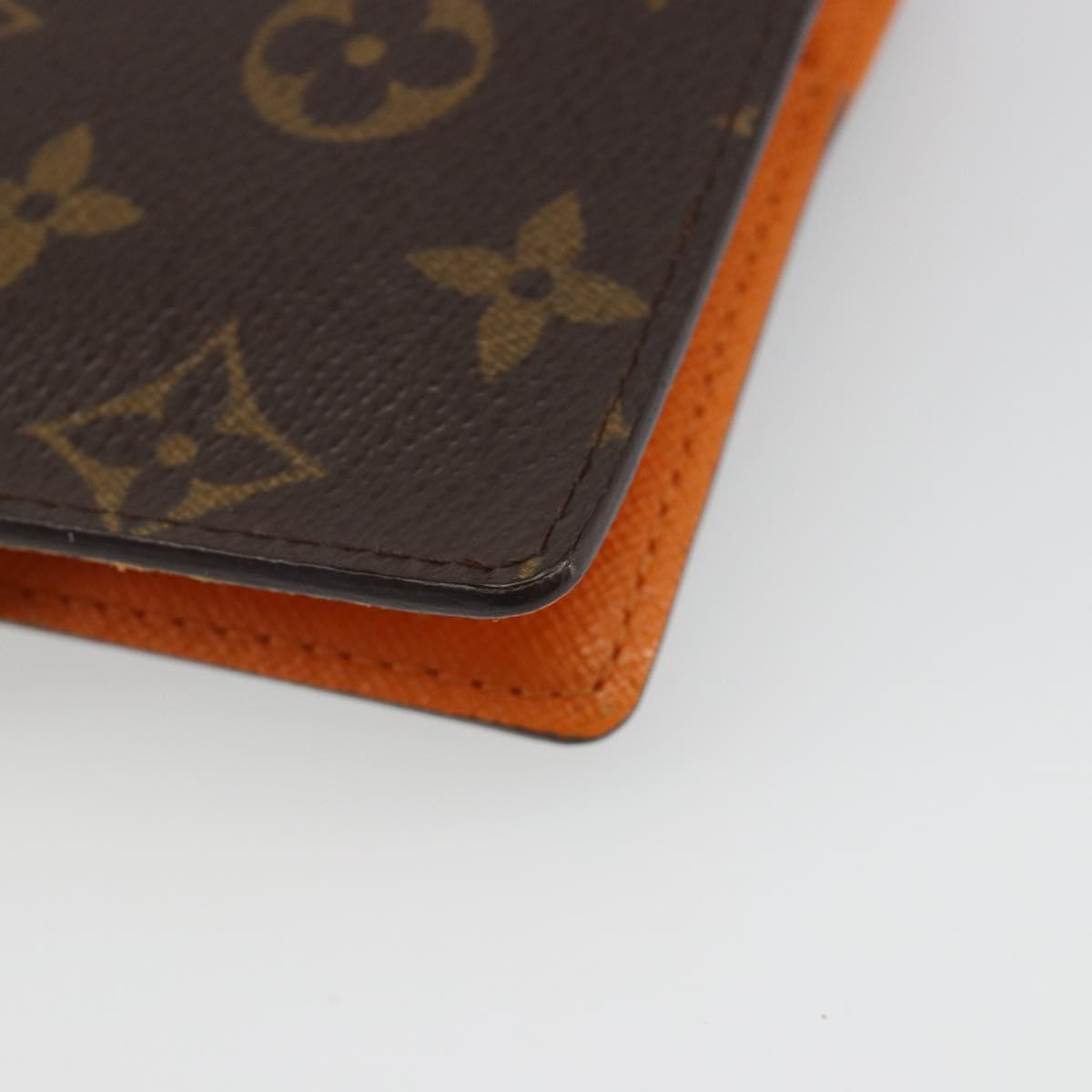 LOUIS VUITTON Monogram Agenda Koala PM Planner Cover Orange R21015 Auth 187153A