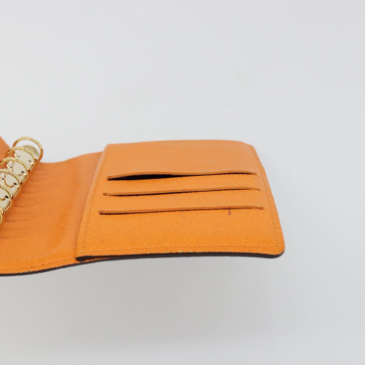 LOUIS VUITTON Monogram Agenda Koala PM Planner Cover Orange R21015 Auth 187153A