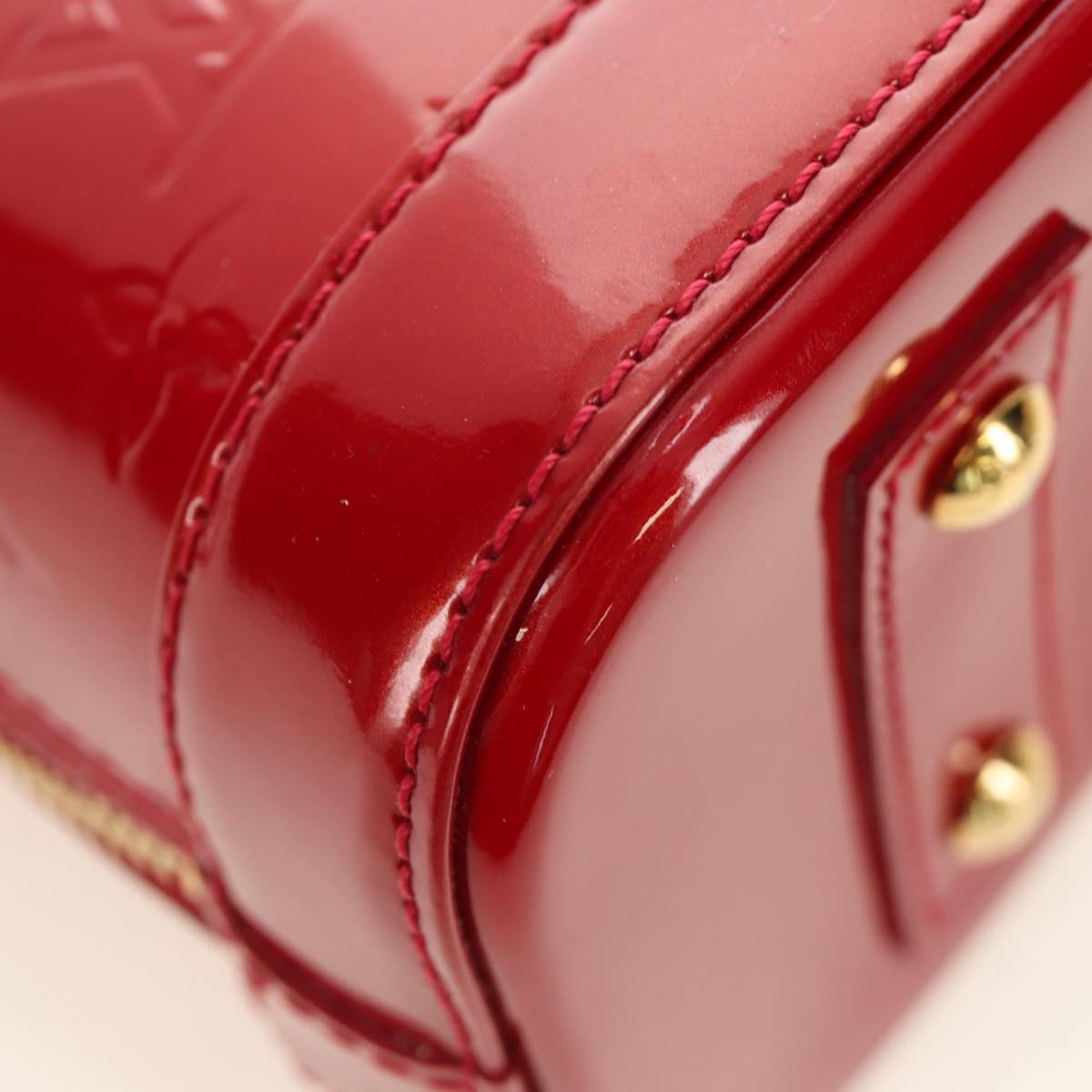 LOUIS VUITTON Vernis Alma BB Hand Bag 2way Pomme D'amour M91606 Auth 187161SAV