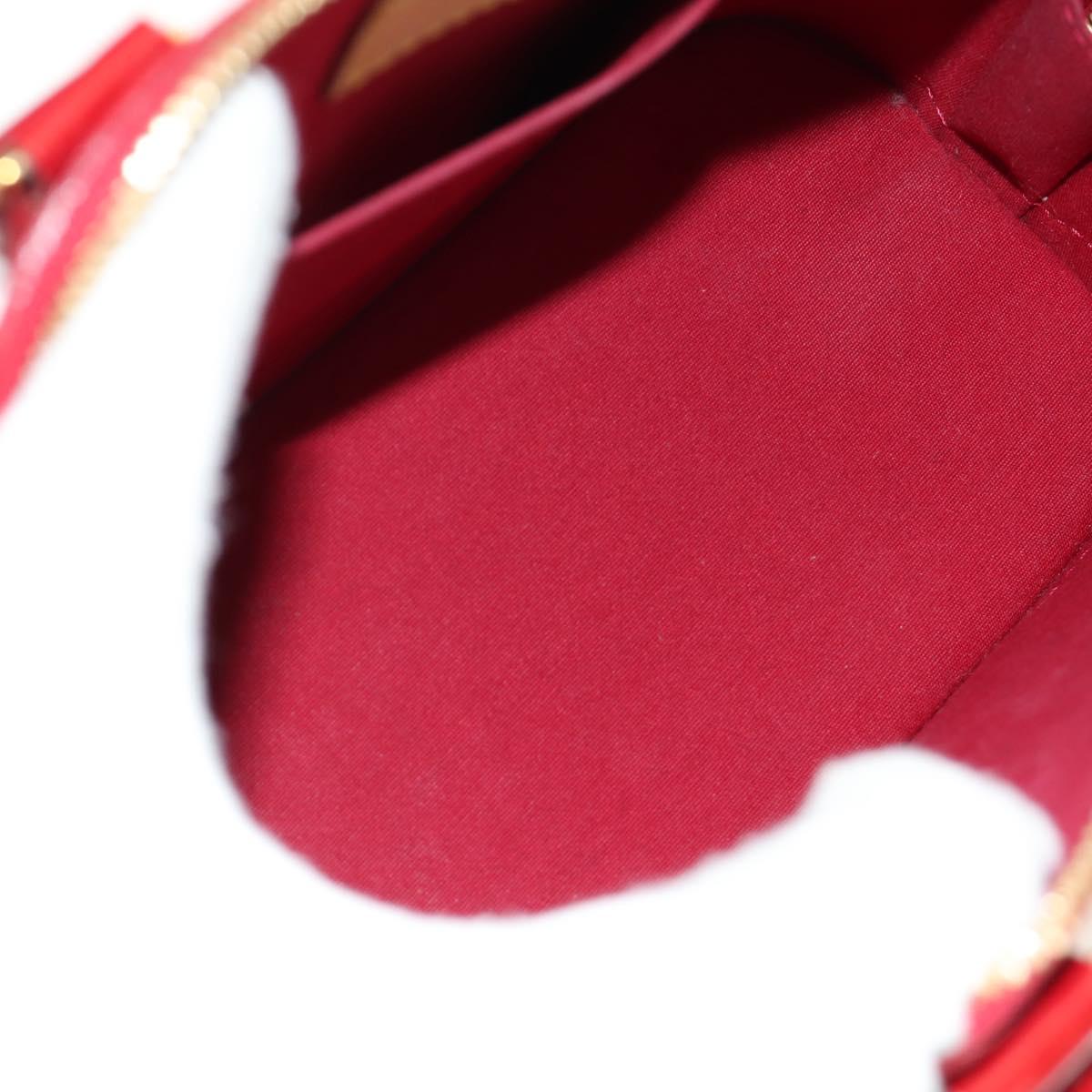 LOUIS VUITTON Vernis Alma BB Hand Bag 2way Pomme D'amour M91606 Auth 187161SAV