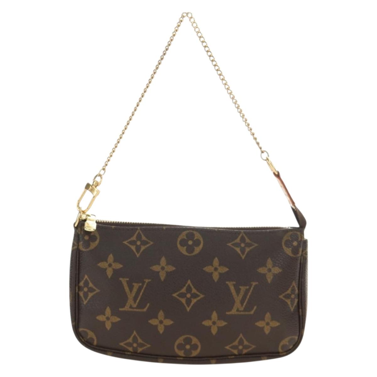 LOUIS VUITTON Monogram Mini Pochette Accessoires Pouch M58009 LV Auth 187162V