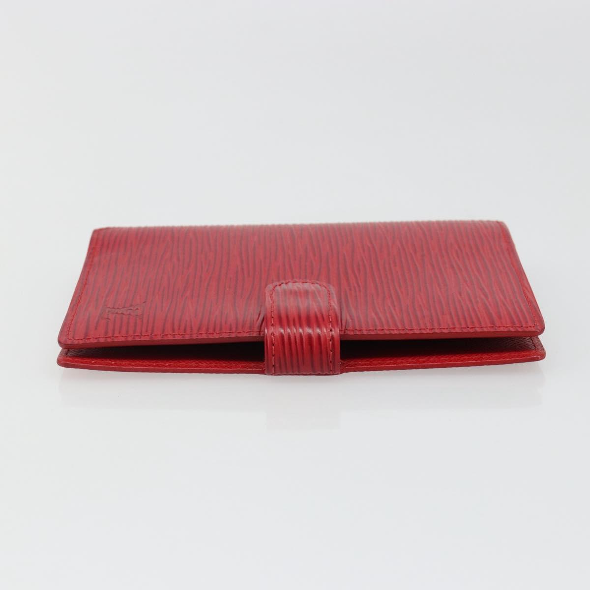 LOUIS VUITTON Epi Agenda PM Day Planner Cover Red R20057 LV Auth 187164