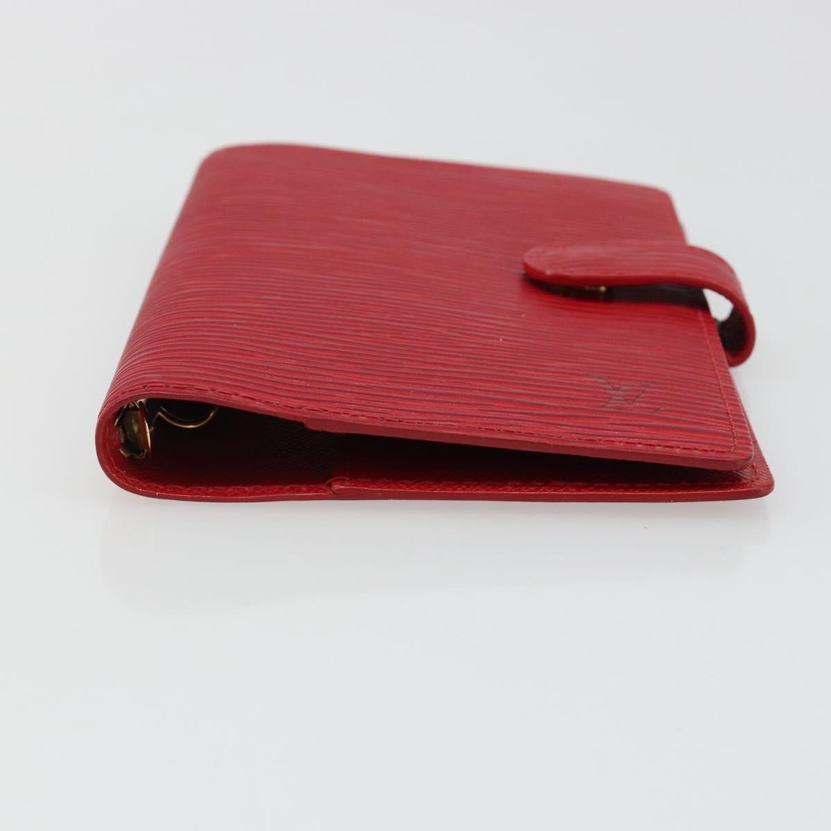 LOUIS VUITTON Epi Agenda PM Day Planner Cover Red R20057 LV Auth 187164