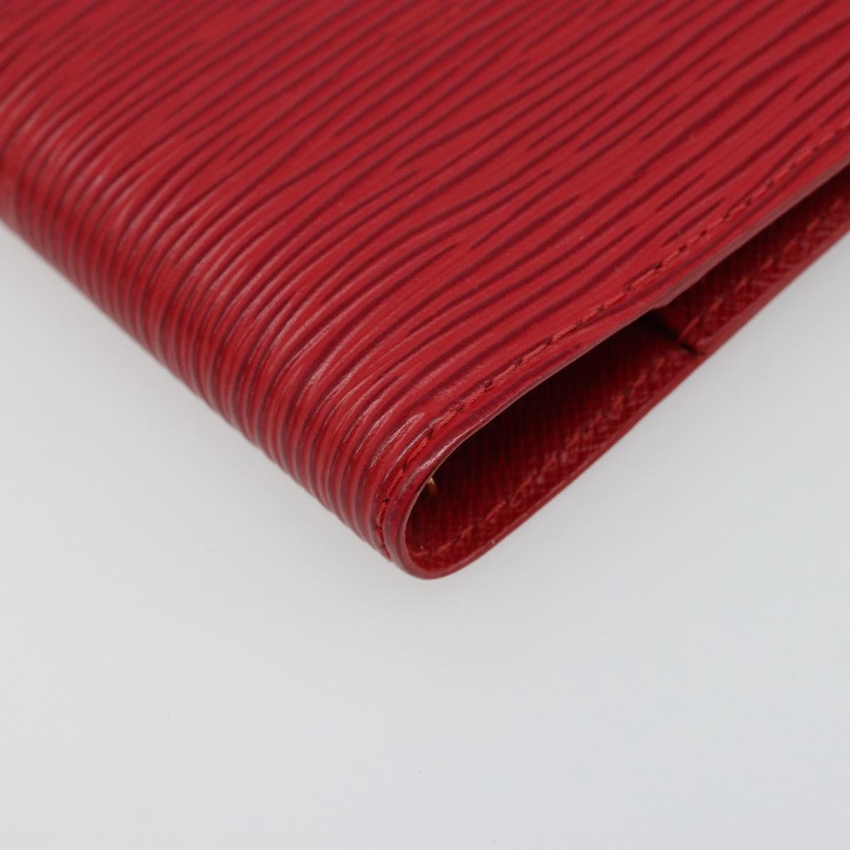 LOUIS VUITTON Epi Agenda PM Day Planner Cover Red R20057 LV Auth 187164