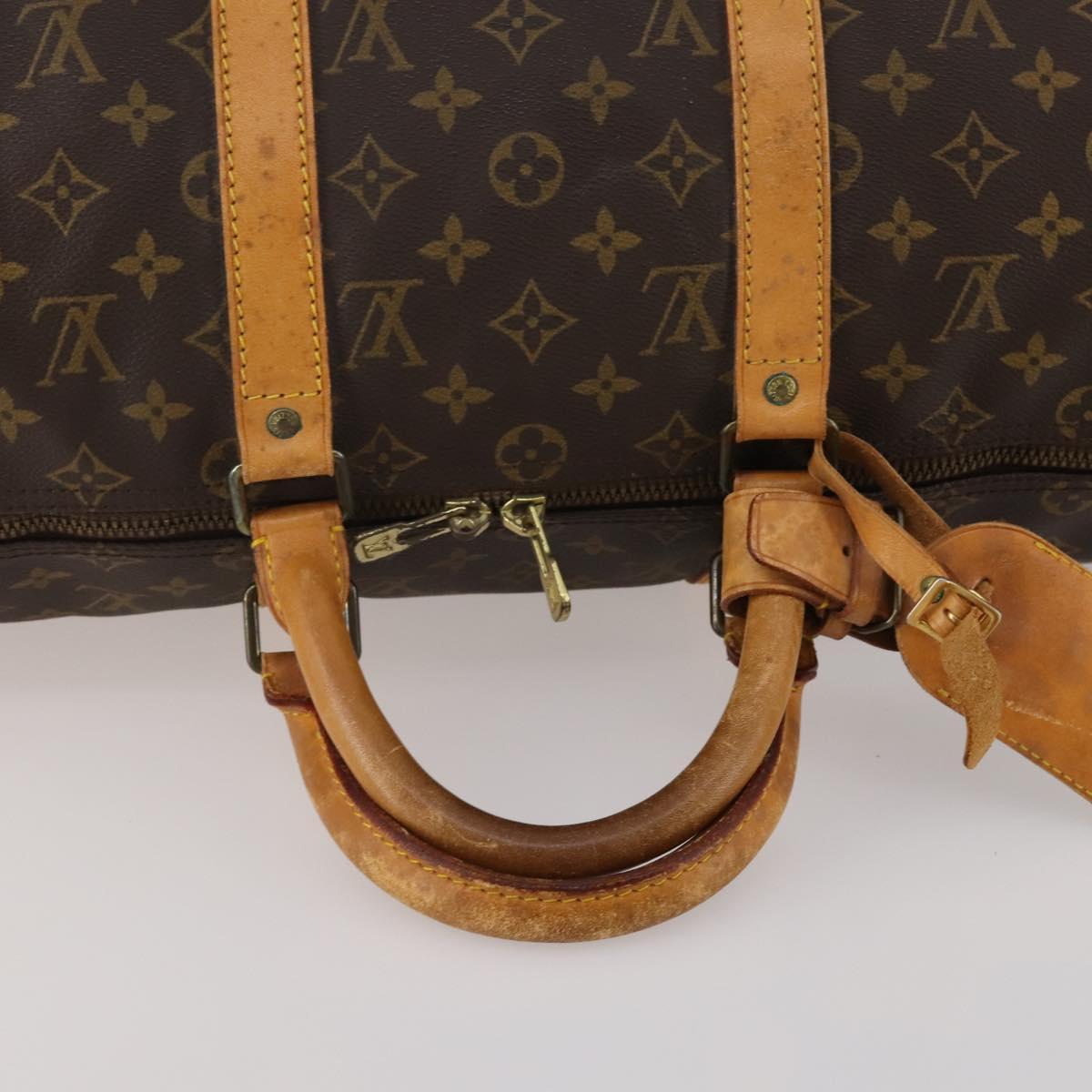 LOUIS VUITTON Monogram Keepall 50 Boston Bag M41426 LV Auth 187171