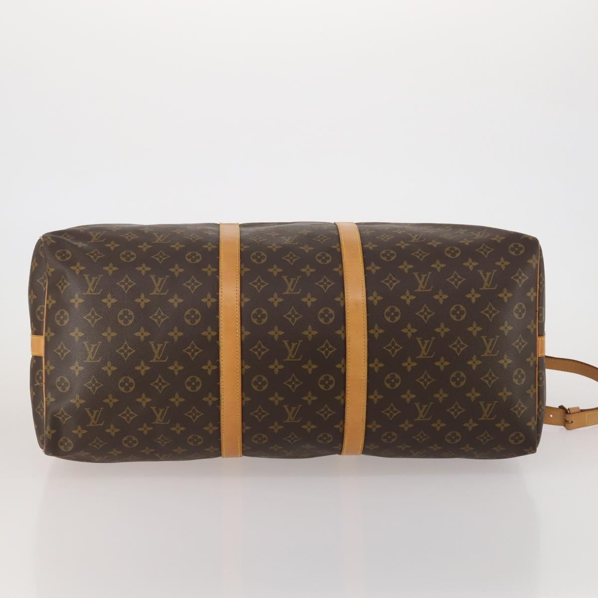 LOUIS VUITTON Monogram Keepall Bandouliere 60 Boston Bag M41412 LV Auth 187173V