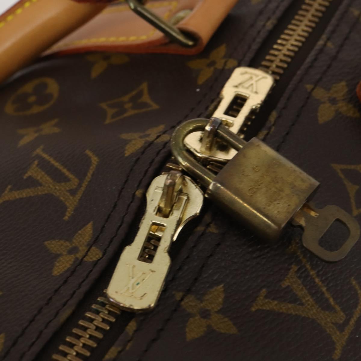 LOUIS VUITTON Monogram Keepall Bandouliere 60 Boston Bag M41412 LV Auth 187173V
