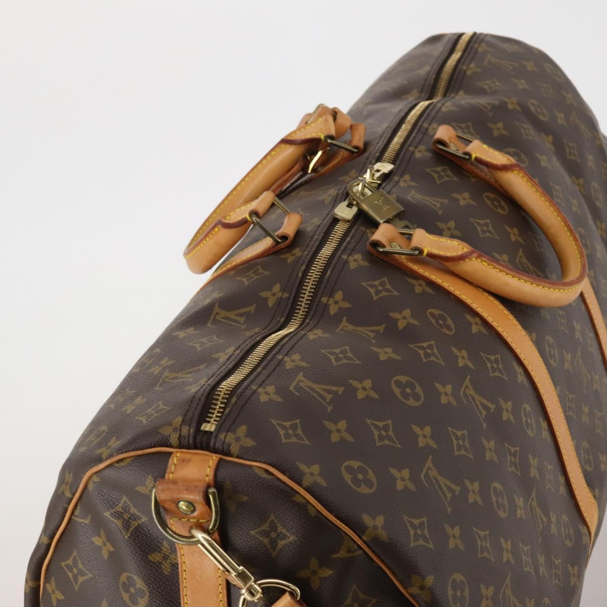 LOUIS VUITTON Monogram Keepall Bandouliere 60 Boston Bag M41412 LV Auth 187173V
