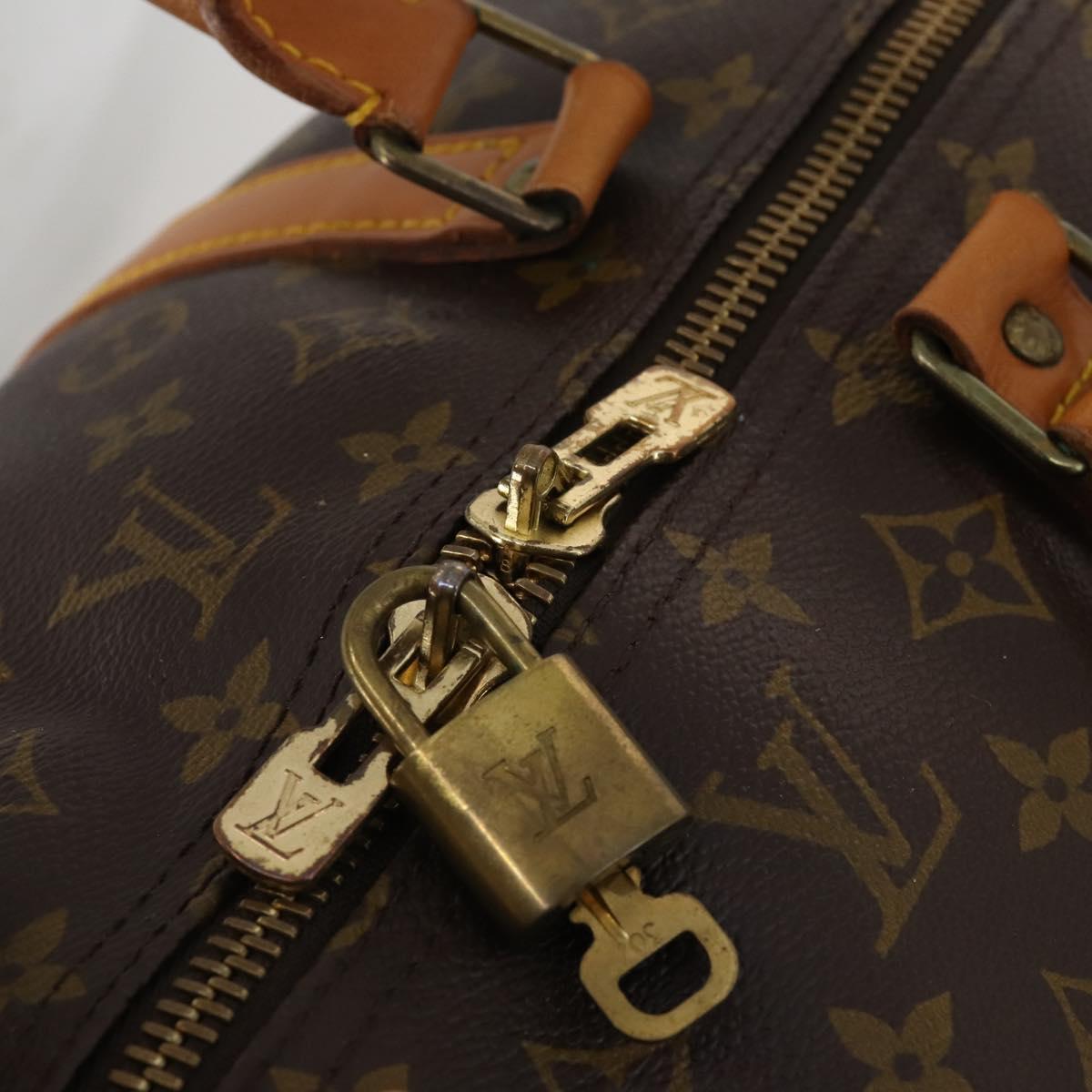 LOUIS VUITTON Monogram Keepall Bandouliere 60 Boston Bag M41412 LV Auth 187174V