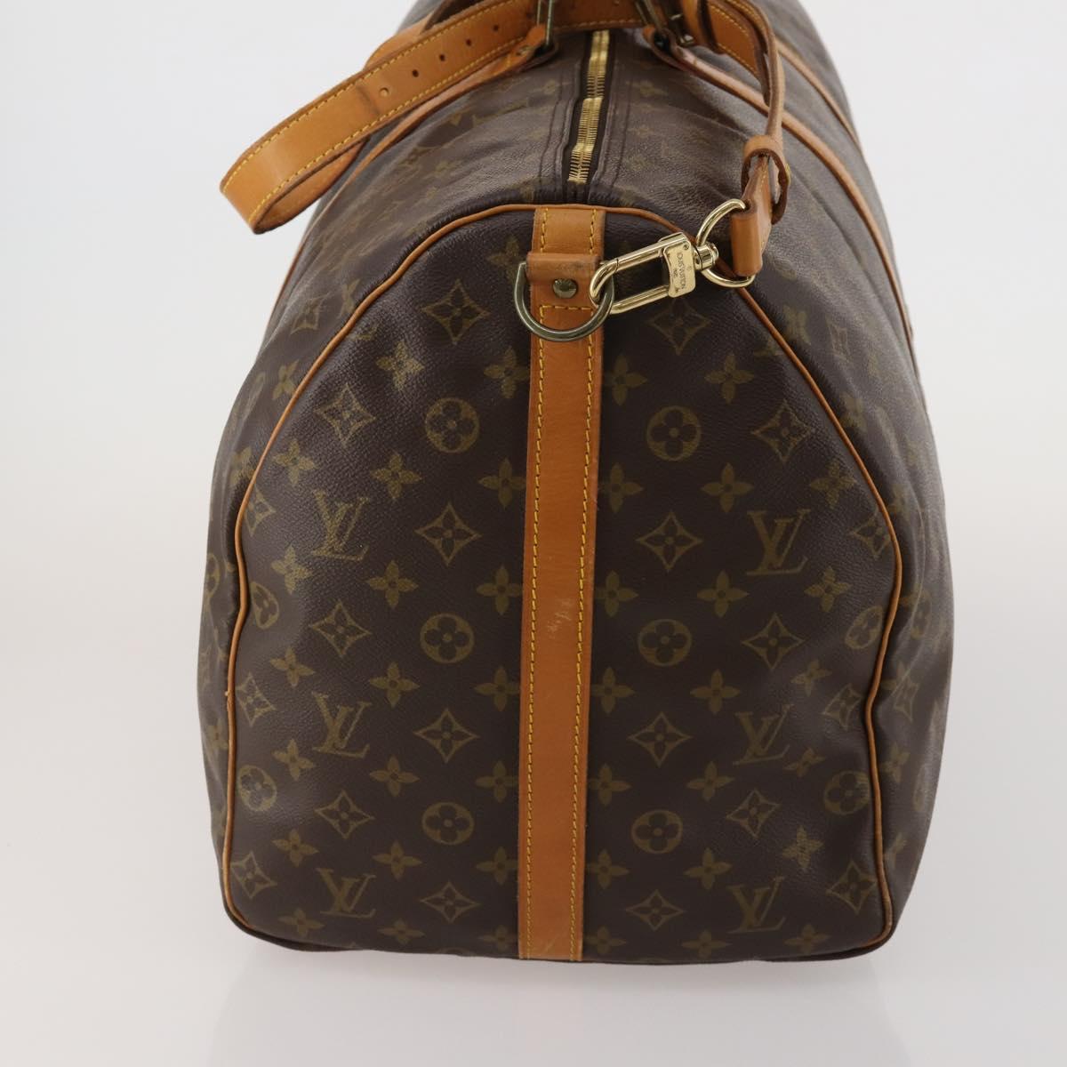 LOUIS VUITTON Monogram Keepall Bandouliere 60 Boston Bag M41412 LV Auth 187174V