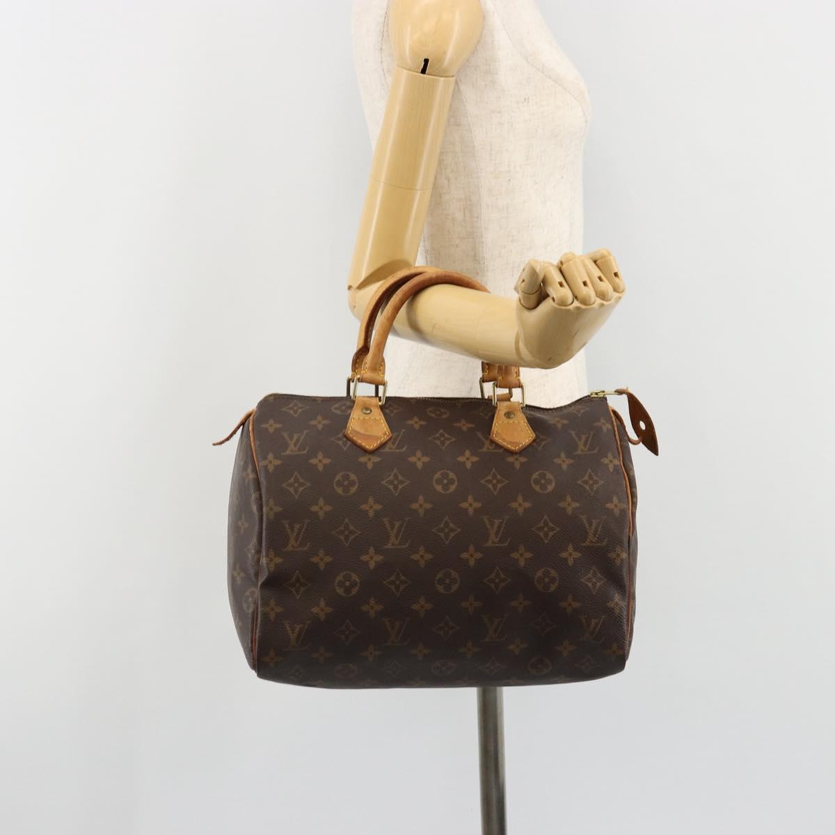 LOUIS VUITTON Monogram Speedy 30 Hand Bag M41526 LV Auth 187176A