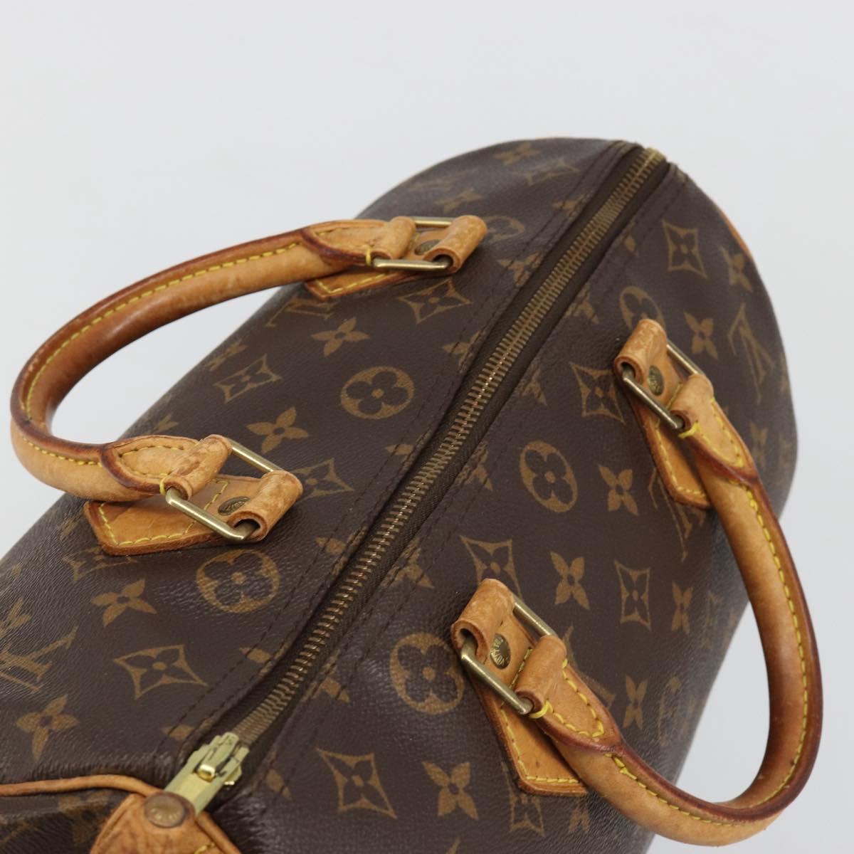 LOUIS VUITTON Monogram Speedy 30 Hand Bag M41526 LV Auth 187176A