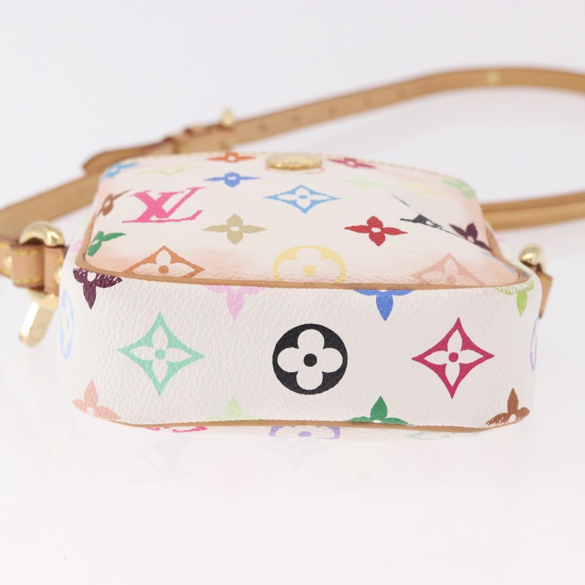 LOUIS VUITTON Monogram Multicolor Lift Shoulder Bag White M40055 LV Auth 187196A