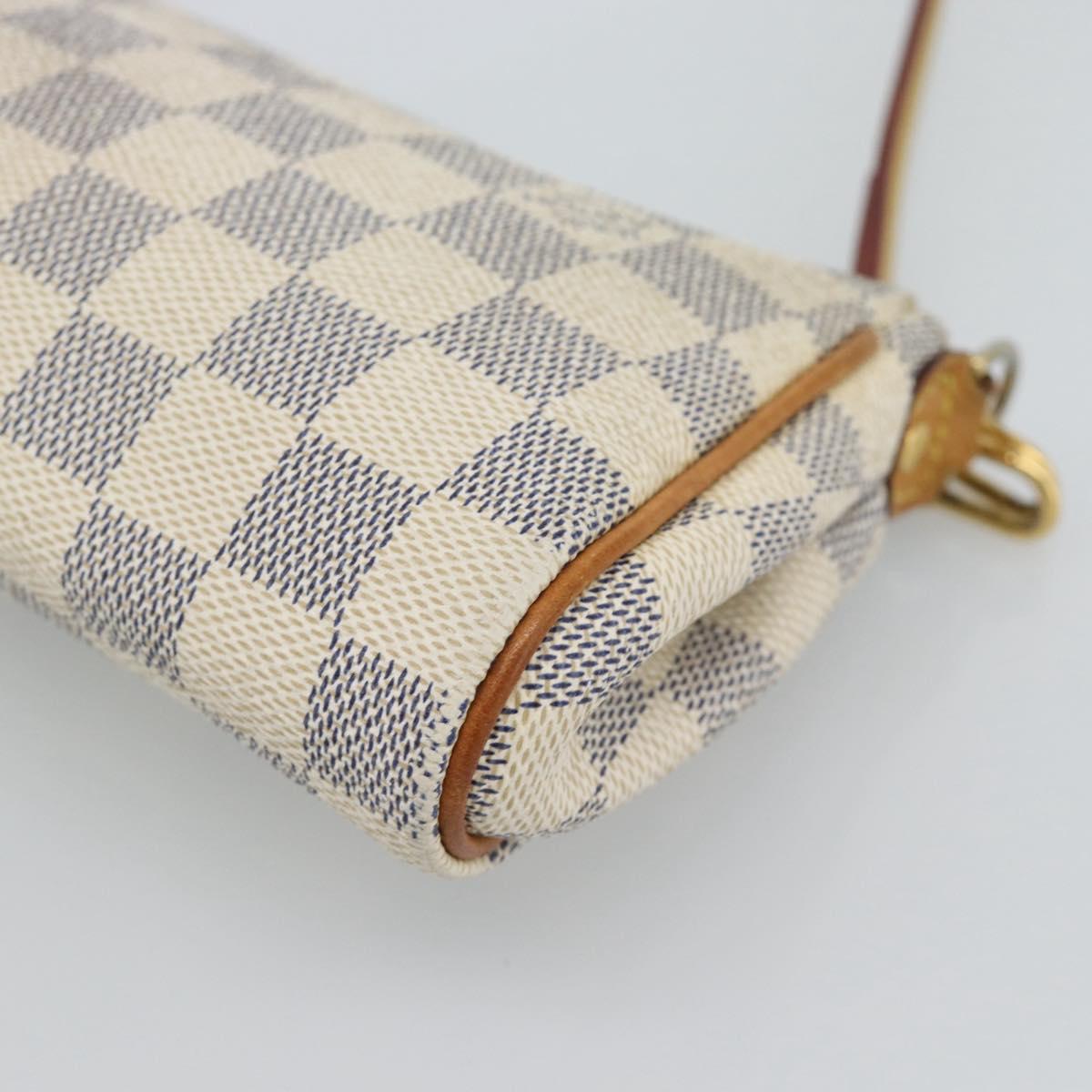 LOUIS VUITTON Damier Azur Eva Shoulder Bag 2way N55214 LV Auth 187198A