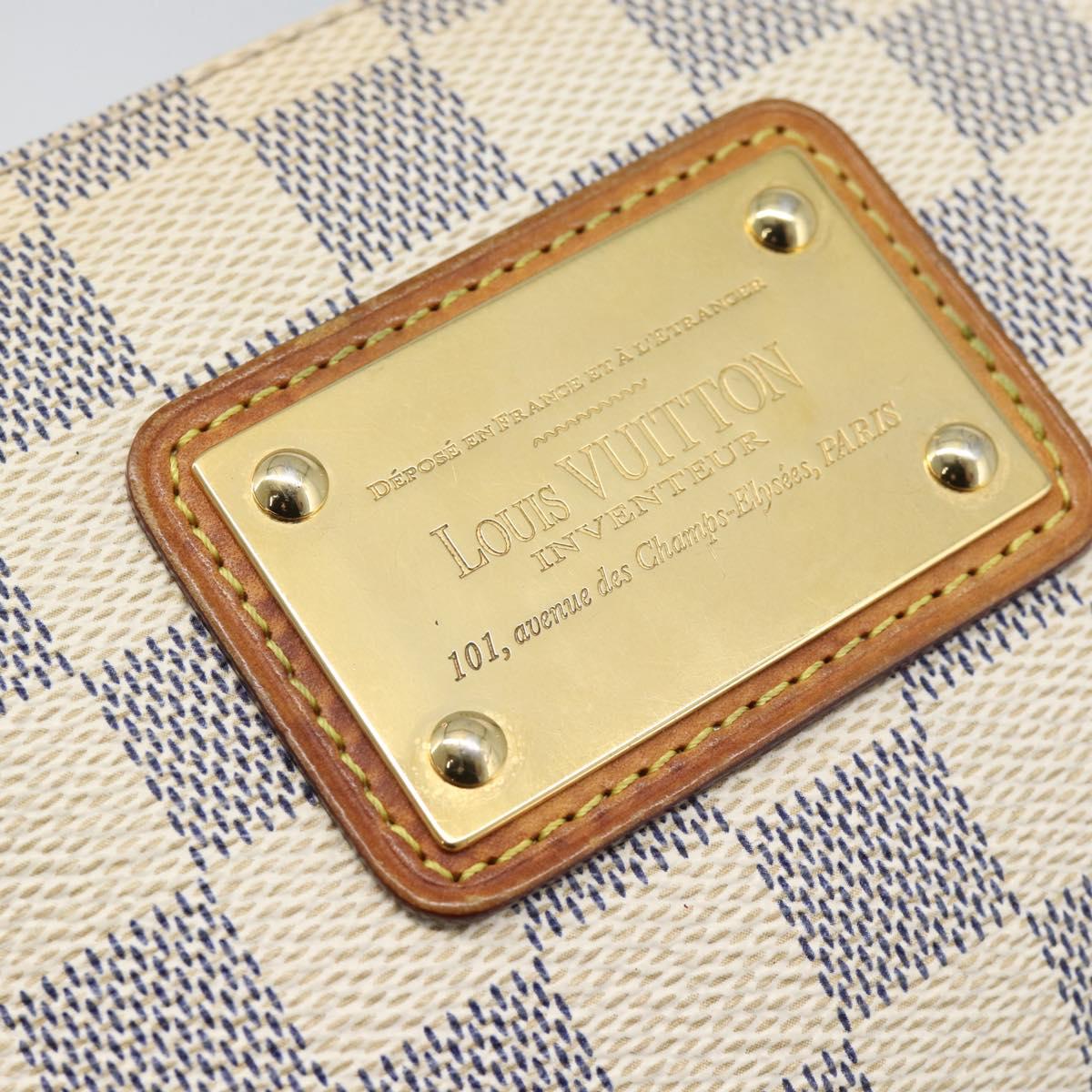 LOUIS VUITTON Damier Azur Eva Shoulder Bag 2way N55214 LV Auth 187198A