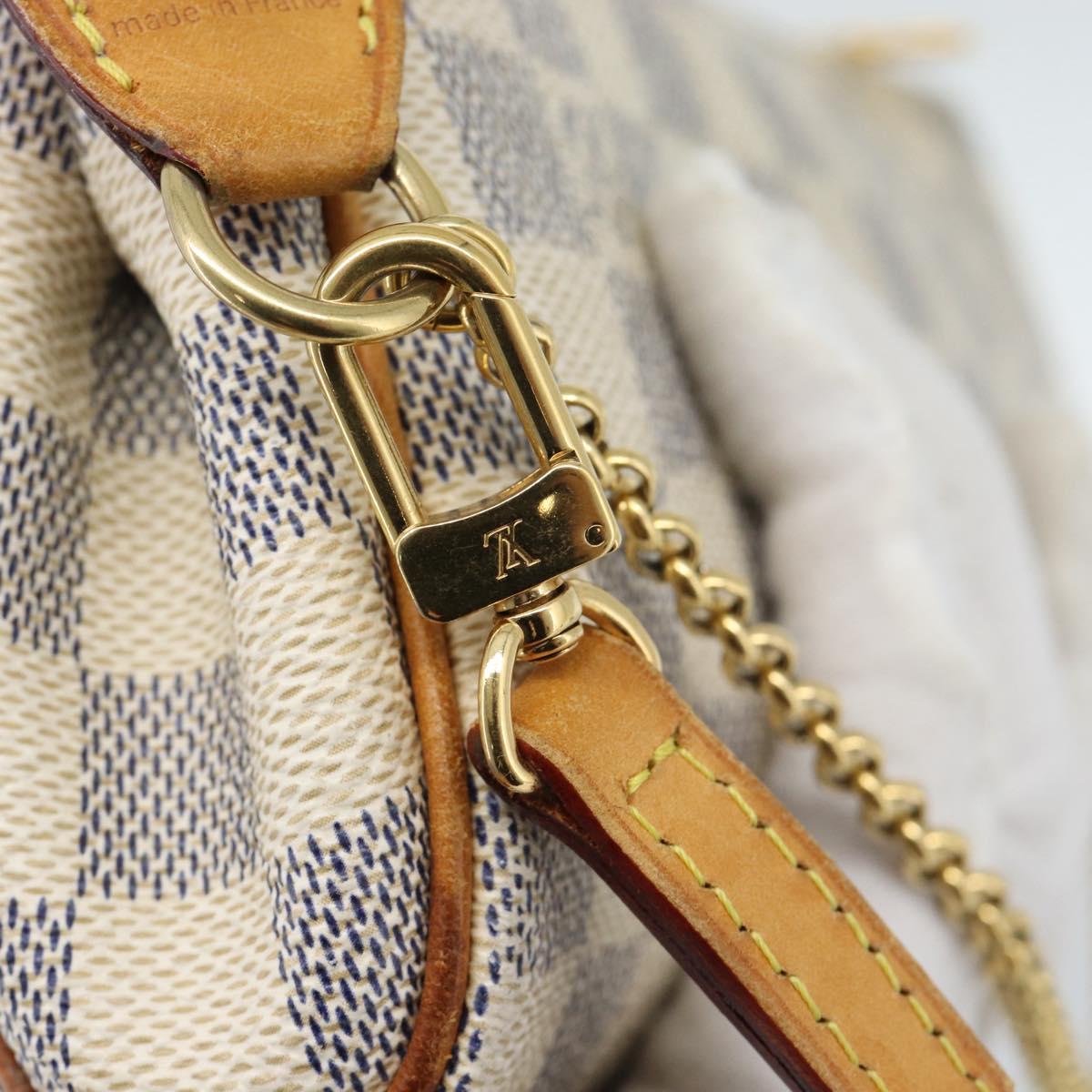 LOUIS VUITTON Damier Azur Eva Shoulder Bag 2way N55214 LV Auth 187198A