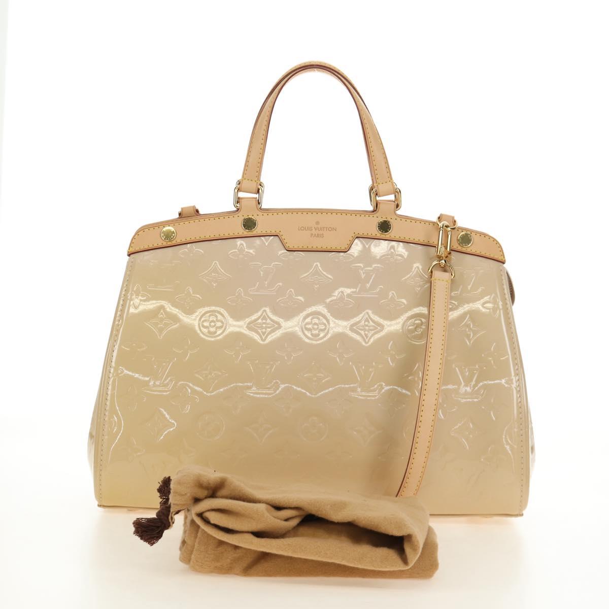 LOUIS VUITTON Vernis Blair MM Bag 2way Rose Flow Lantern M91621 Auth 187210SAV