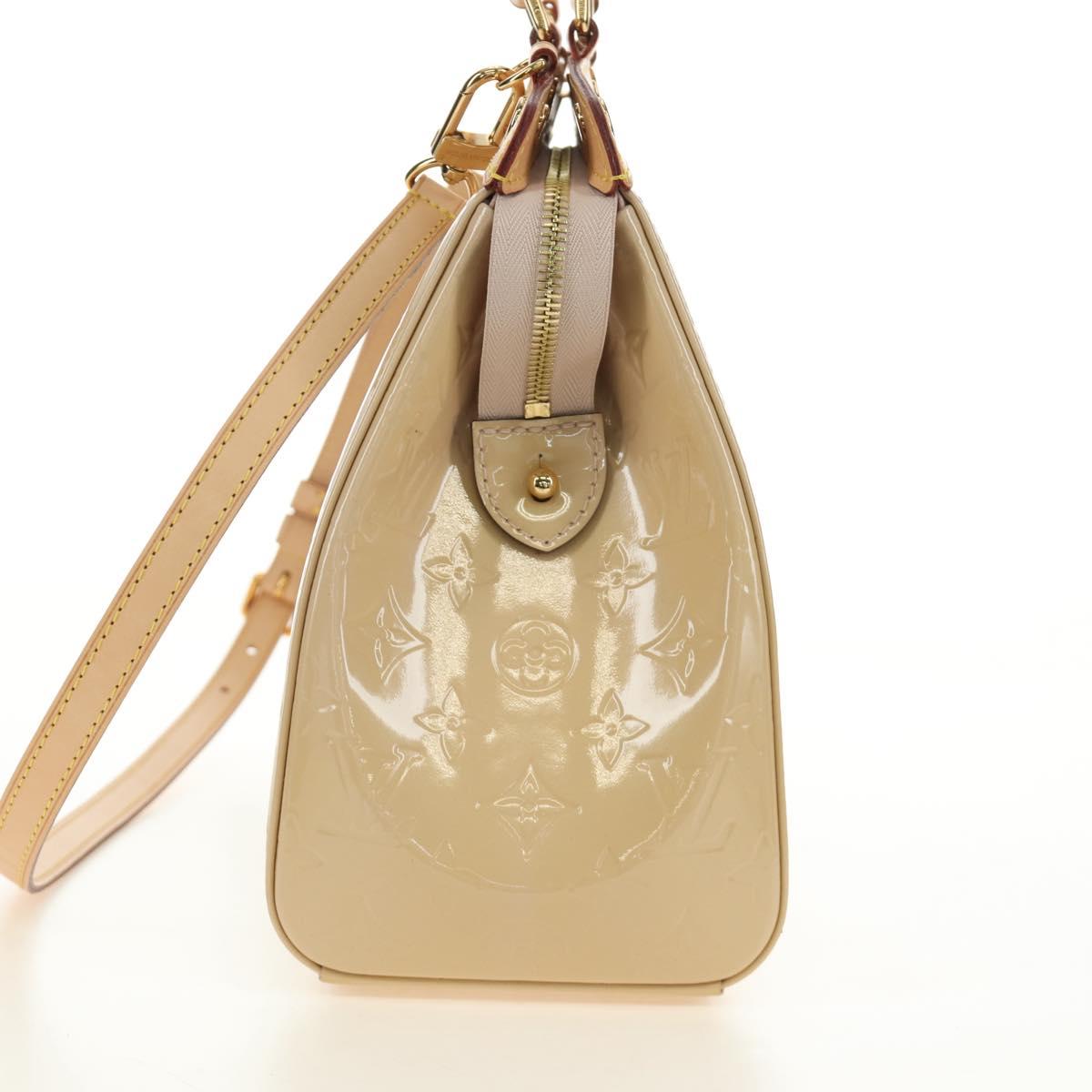 LOUIS VUITTON Vernis Blair MM Bag 2way Rose Flow Lantern M91621 Auth 187210SAV