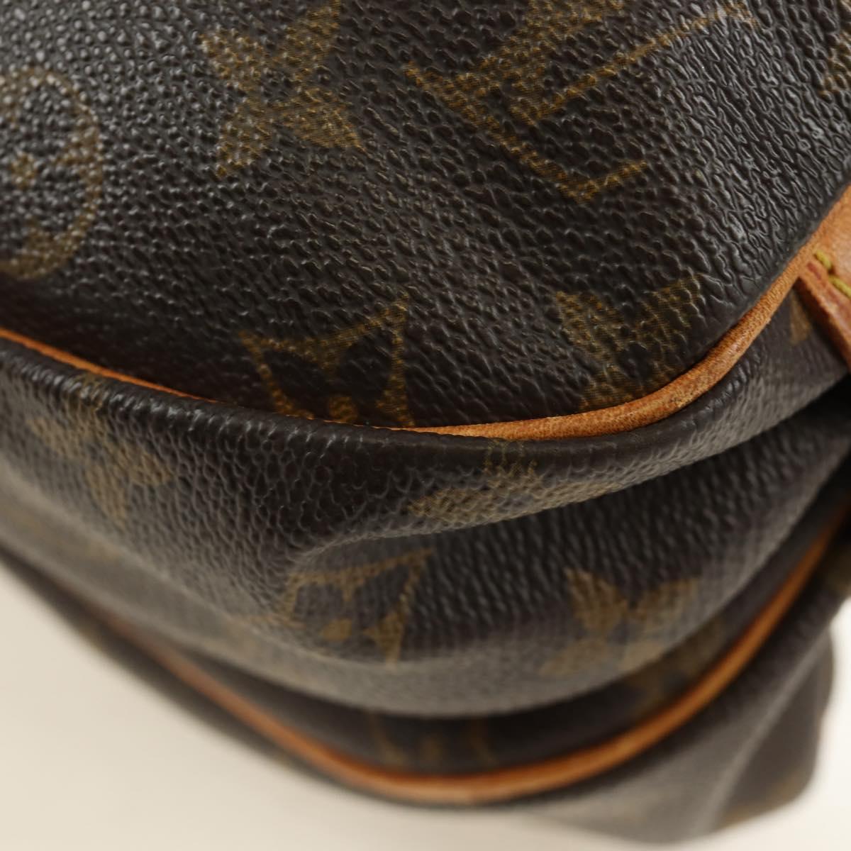 LOUIS VUITTON Monogram Saumur 30 Shoulder Bag M42256 LV Auth 187218