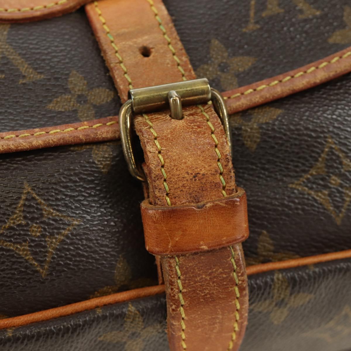 LOUIS VUITTON Monogram Saumur 30 Shoulder Bag M42256 LV Auth 187218