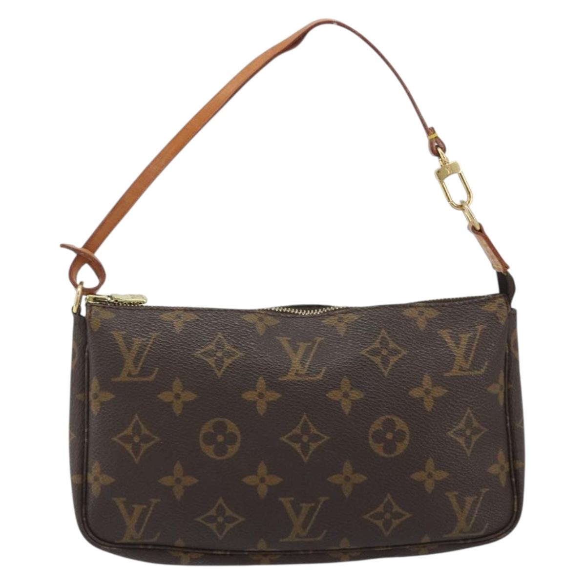LOUIS VUITTON Monogram Pochette Accessoires Pouch M51980 LV Auth 187223V