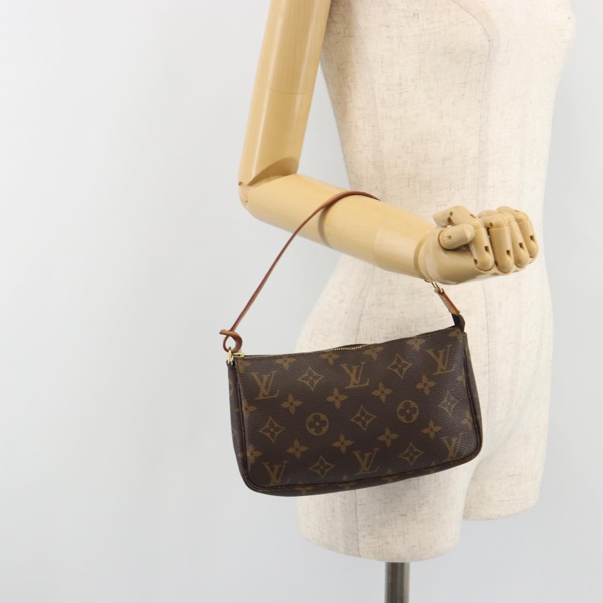 LOUIS VUITTON Monogram Pochette Accessoires Pouch M51980 LV Auth 187223V