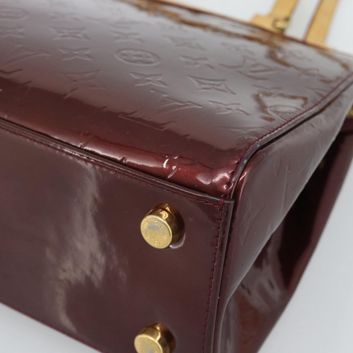 LOUIS VUITTON Monogram Vernis Blair MM Bag 2way Rouge Favist M91690 Auth 187265A