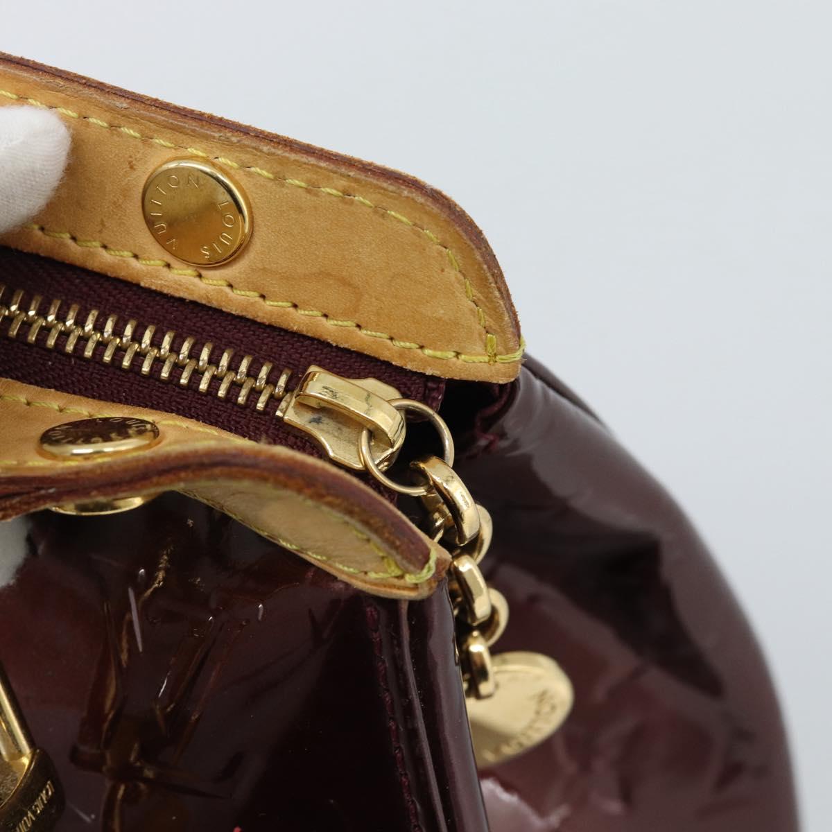 LOUIS VUITTON Monogram Vernis Blair MM Bag 2way Rouge Favist M91690 Auth 187265A