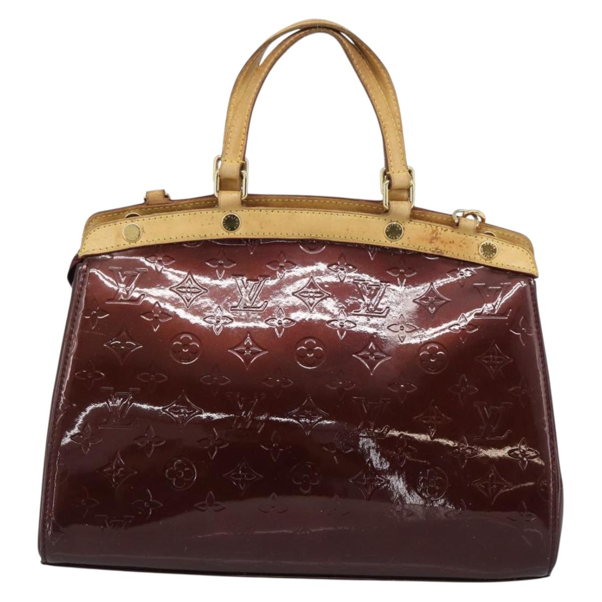 LOUIS VUITTON Monogram Vernis Blair MM Bag 2way Rouge Favist M91690 Auth 187265A