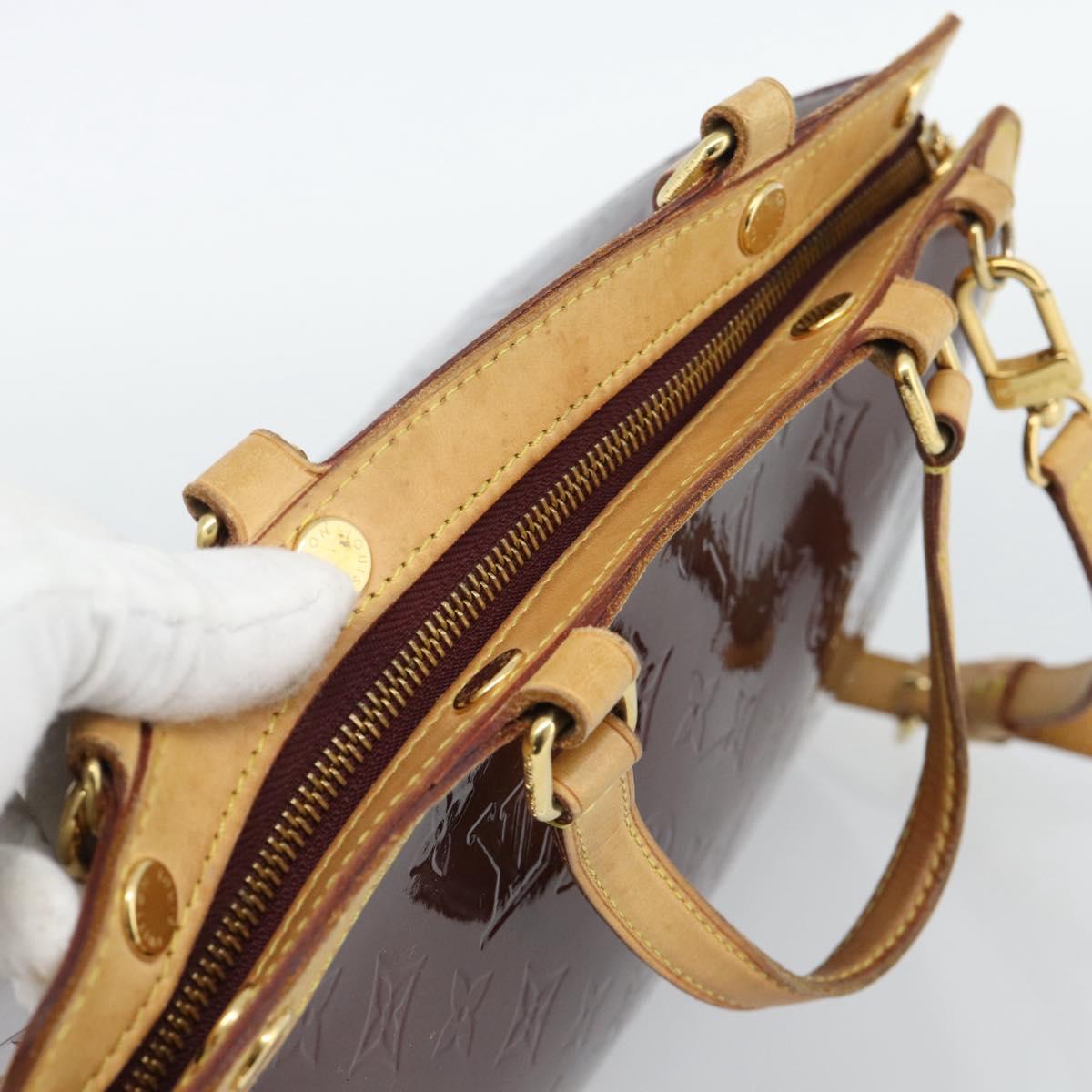 LOUIS VUITTON Monogram Vernis Blair MM Bag 2way Rouge Favist M91690 Auth 187265A