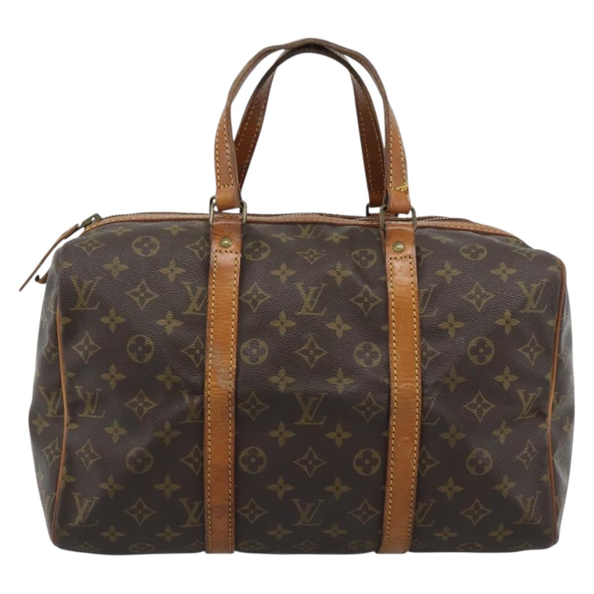 LOUIS VUITTON Monogram Sac Souple 35 Boston Bag M41626 LV Auth 187270