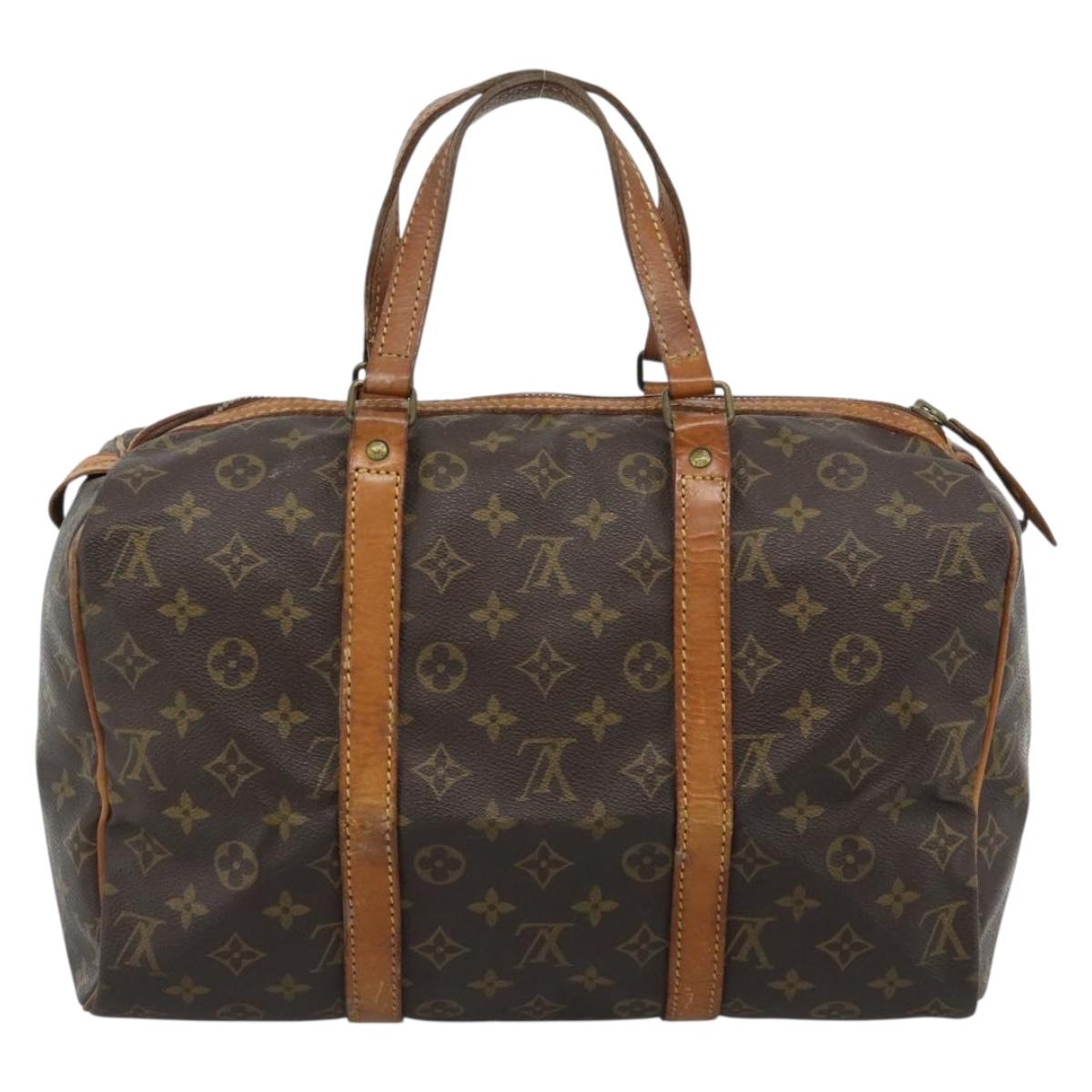 LOUIS VUITTON Monogram Sac Souple 35 Boston Bag M41626 LV Auth 187270