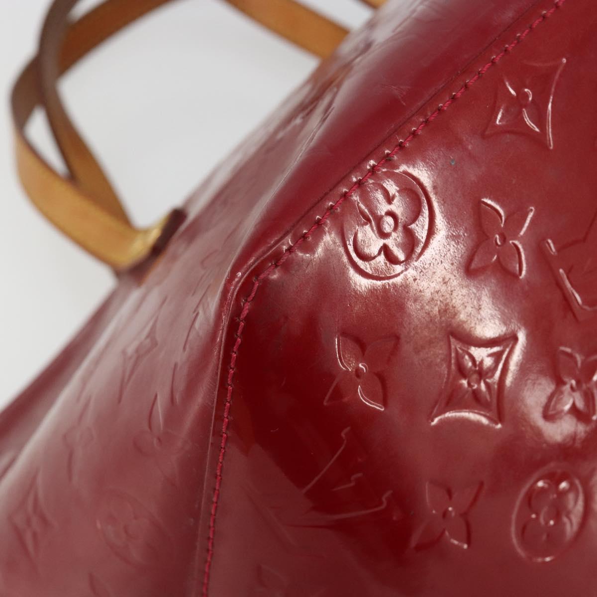LOUIS VUITTON Monogram Vernis Bellevue PM Bag Pomme D'amour M93583 Auth 187275A