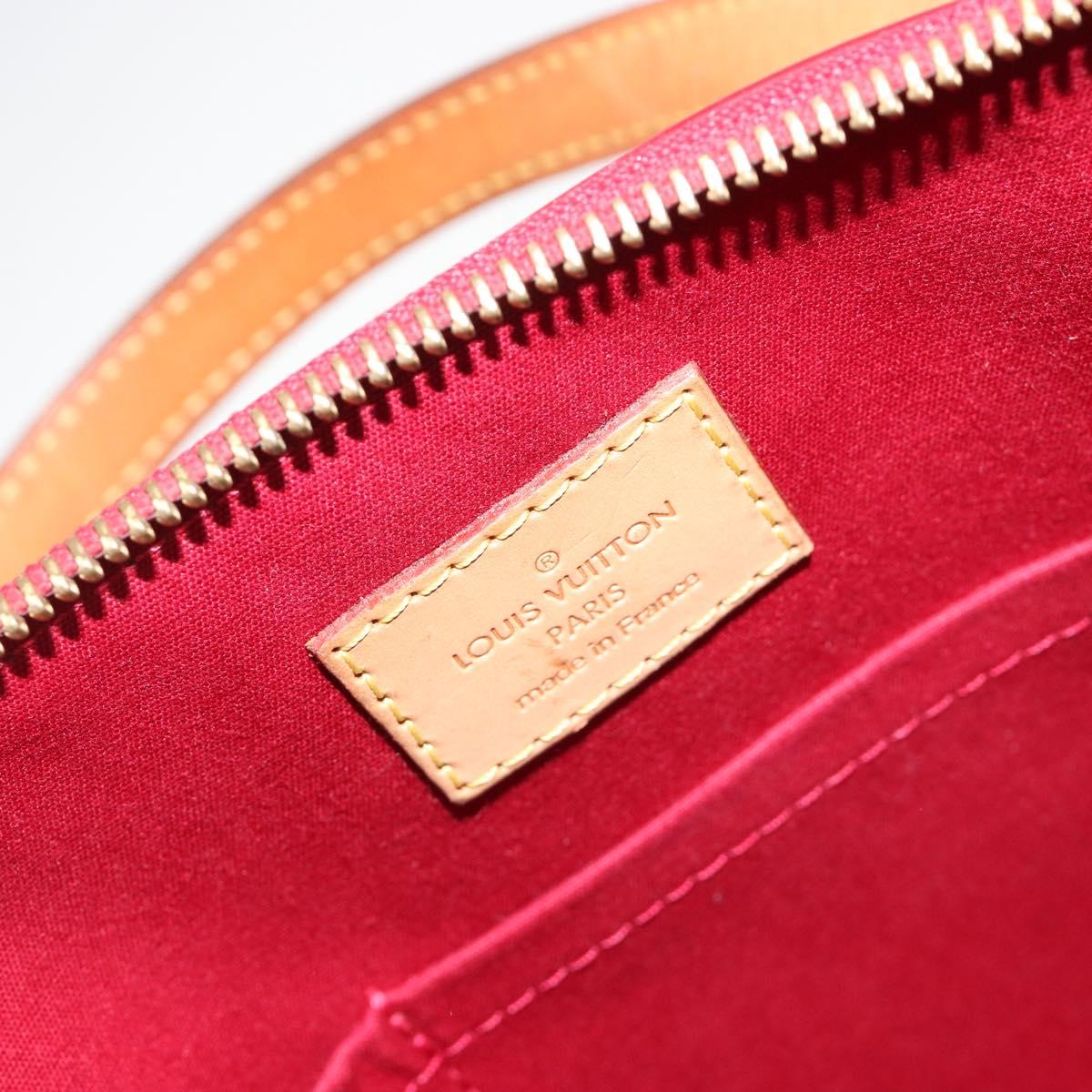 LOUIS VUITTON Monogram Vernis Bellevue PM Bag Pomme D'amour M93583 Auth 187275A