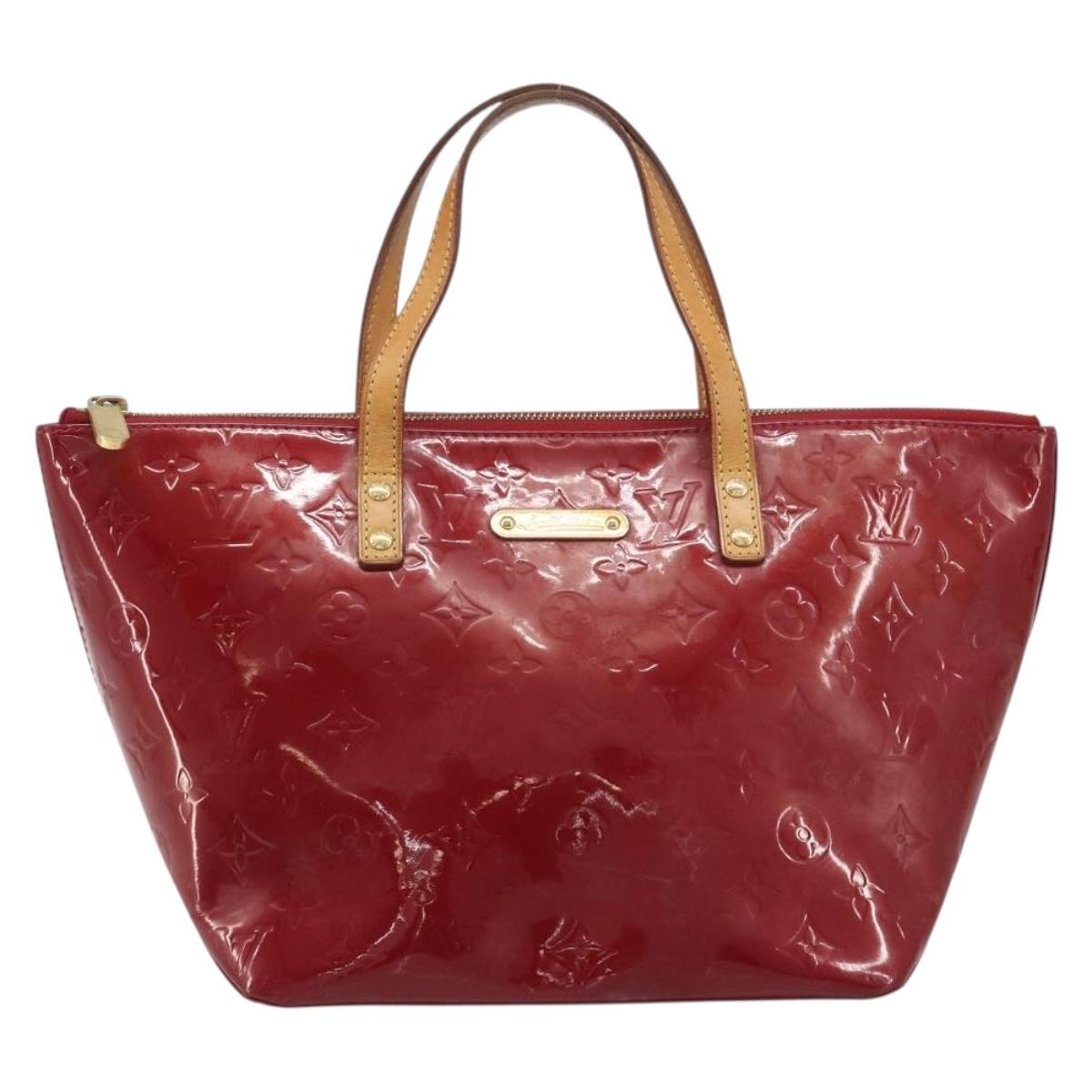 LOUIS VUITTON Monogram Vernis Bellevue PM Bag Pomme D'amour M93583 Auth 187275A